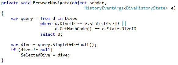 PageViewMode lHandleNavigate event (code available in download)