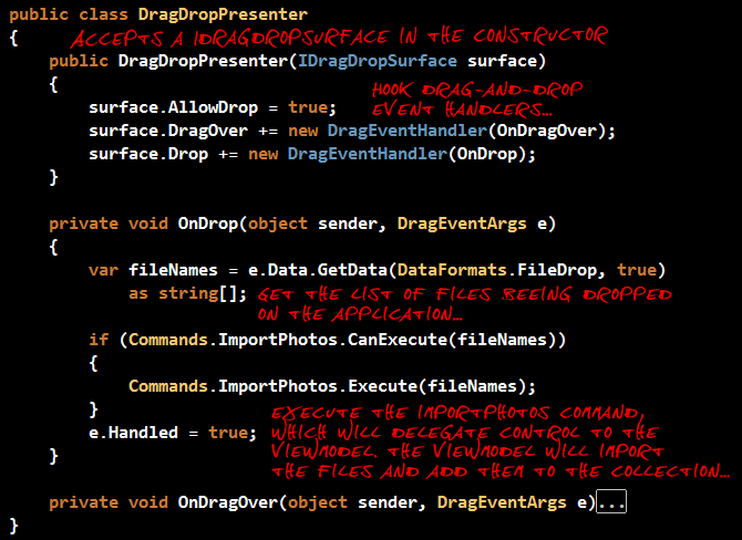 DragDropPresenter