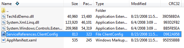 Content of a XAP file