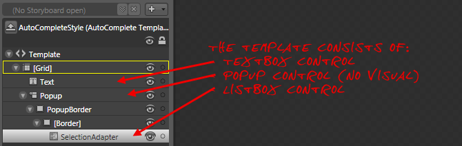 Styling the AutoCompleteBox in Blend 2