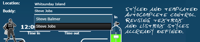 AutoCompleteBox styled