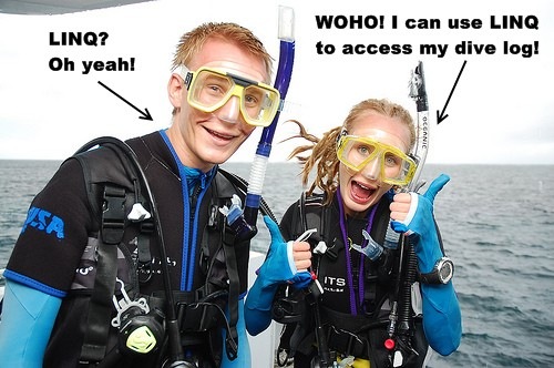 This is how happy you get when you discover you can use LINQ against your dive log!
