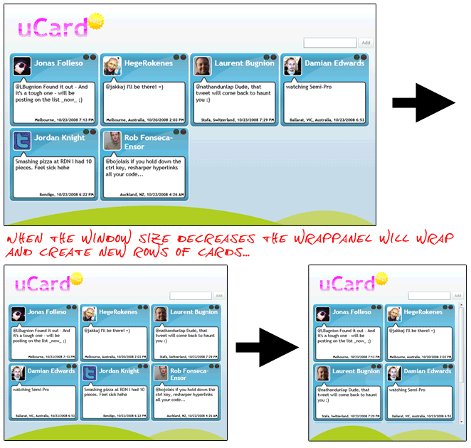 YouCard resizing