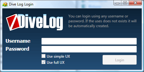 DiveLogLogin